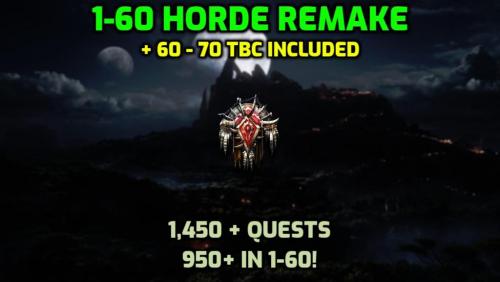 More information about "[PAID] 1-60 ( +60-70 ) - Horde (Advanced ) Randomized | 1,450+ Quests | Custom Quest Completion Checks | Profile Launcher | Forced Level Checks | ALL Class Quests | In-Game Tracker | 1-300 Skinning | All Mounts  | All Flight Paths + Much More"